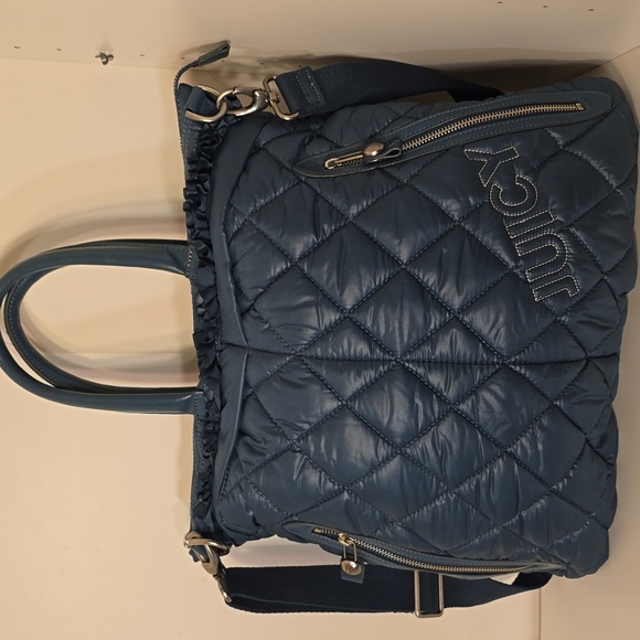 Juicy Couture Navy Quilted Tote Bag - Picture 1 of 5
